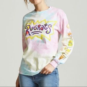 Rugrats Graphic Tie-Dye  Long Sleeve